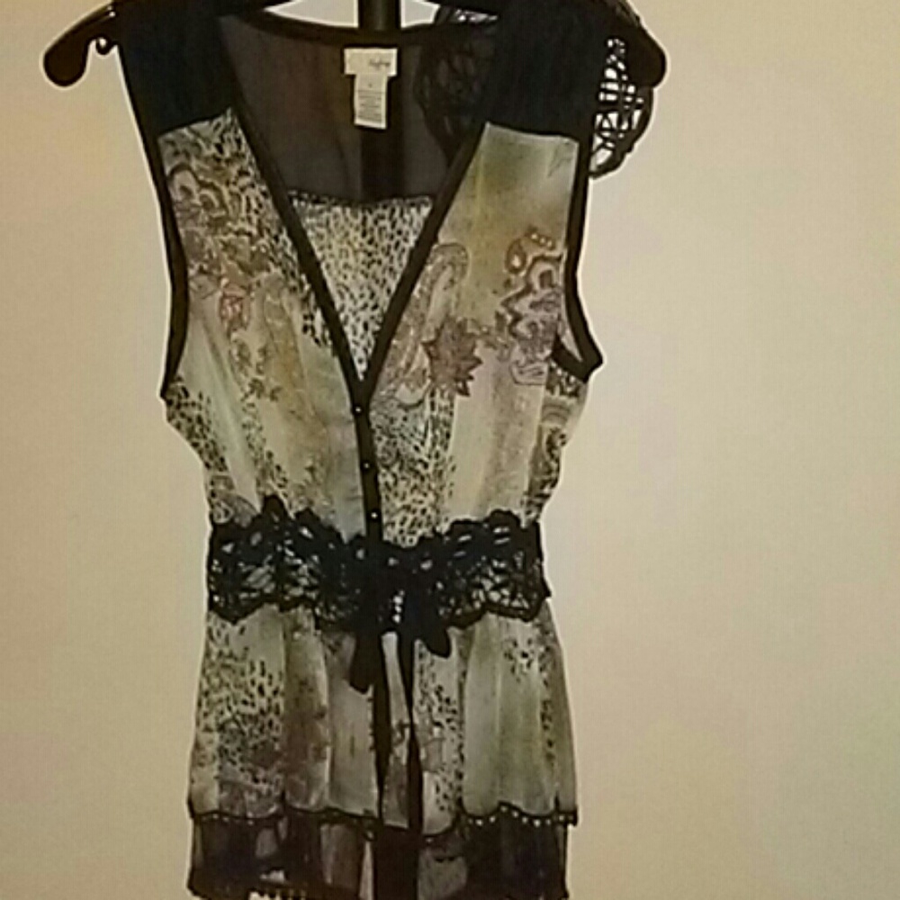 Buckle Day Trip sheer women's top